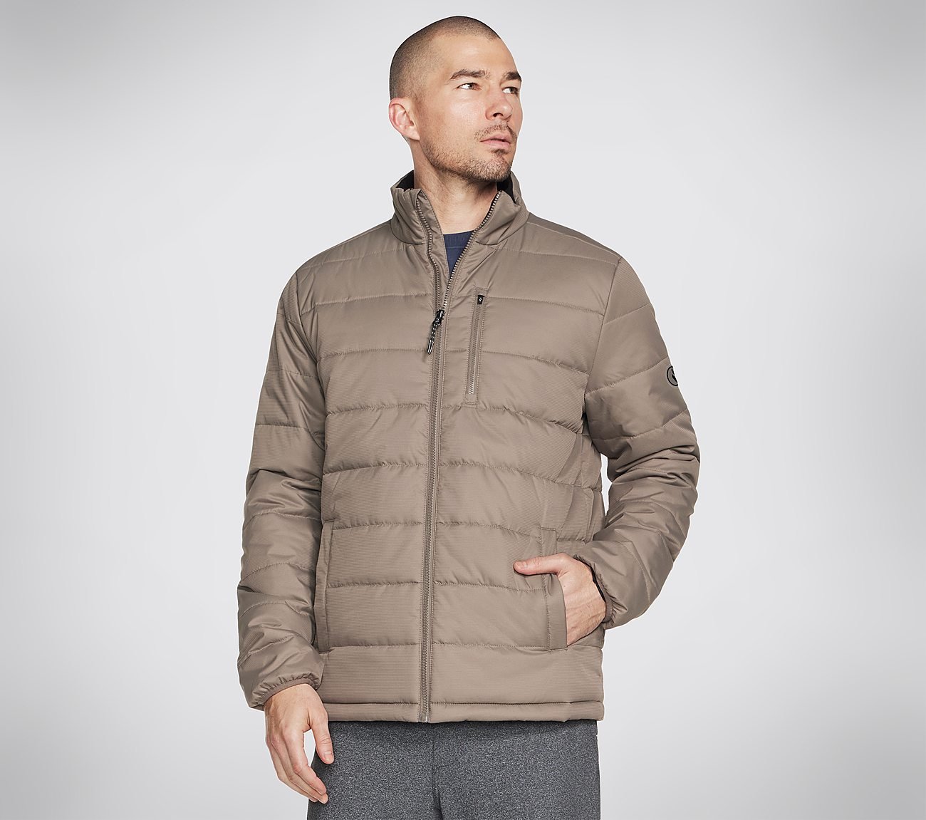 GOSHIELD JACKET, BROWN/NATURAL Apparels Lateral View