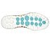 GO WALK 6 - ICONIC HEARTS, WHITE/MULTI Footwear Bottom View