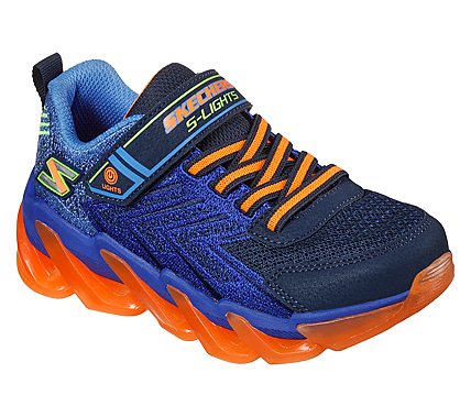 S LIGHTS-MEGA-SURGE, NAVY/ORANGE Footwear Lateral View