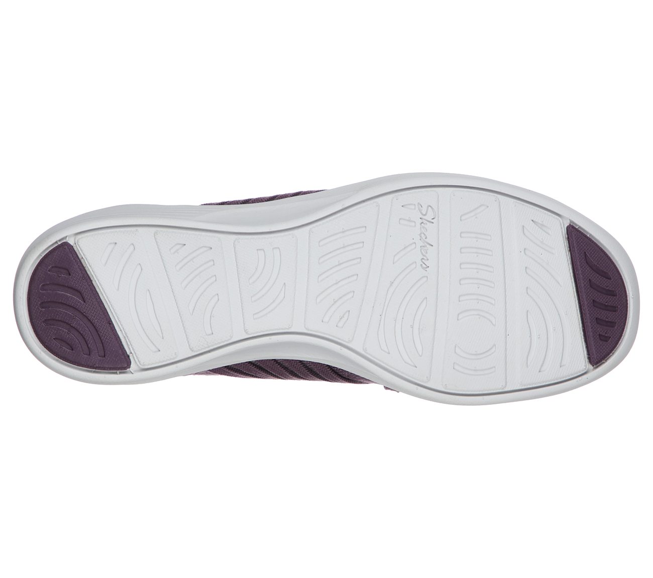 ARYA - CROSS-FIRE, PLUM Footwear Bottom View