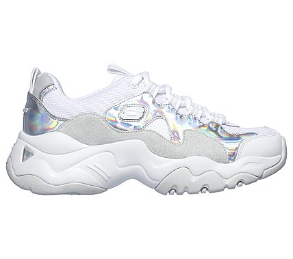 D'LITES 3.0 - LIQUID SILVER, WHITE/NATURAL Footwear Right View