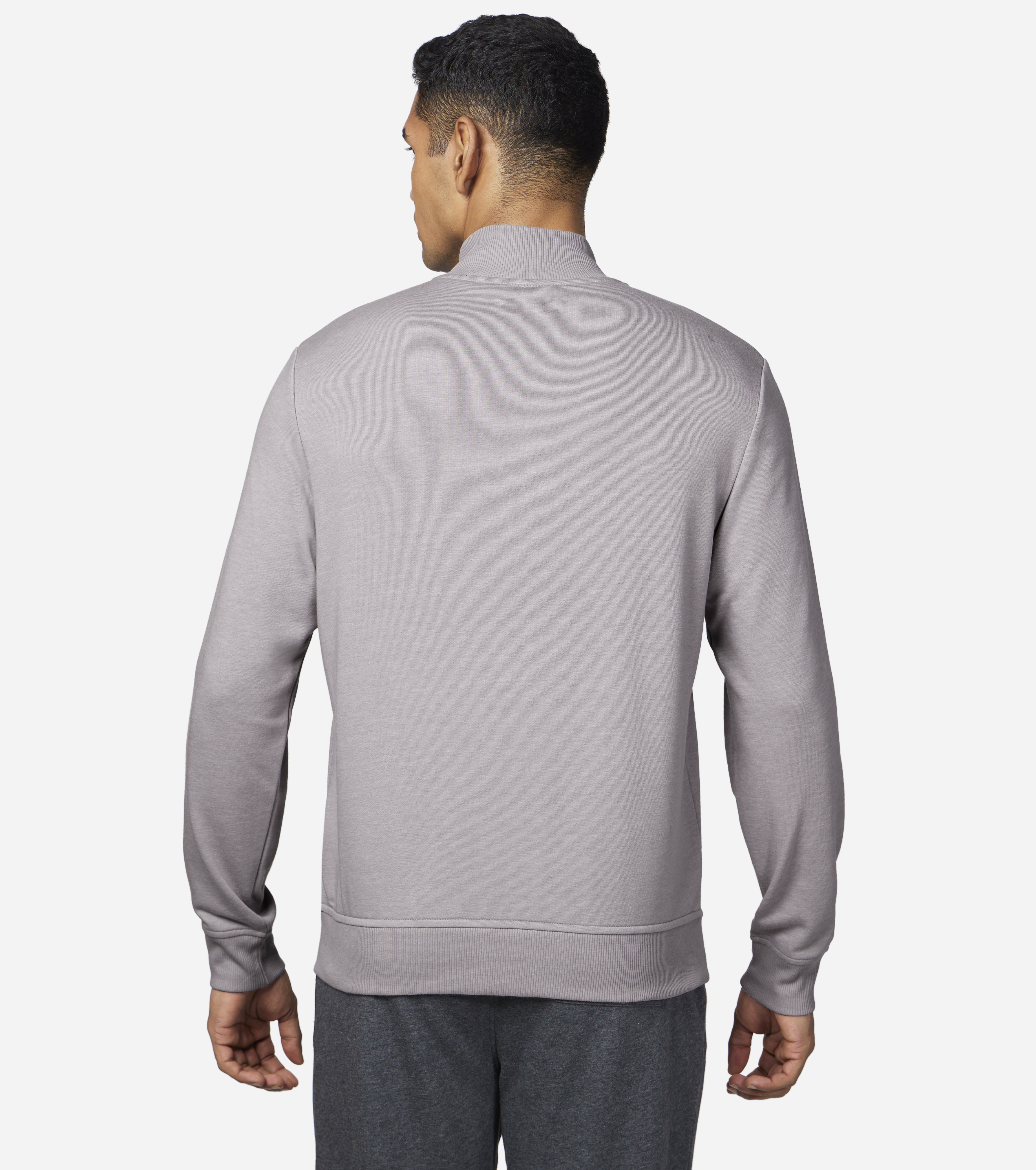 THE HOODLESS HOODIE GOWALK EV, TAUPE/LAVENDER Apparels Bottom View