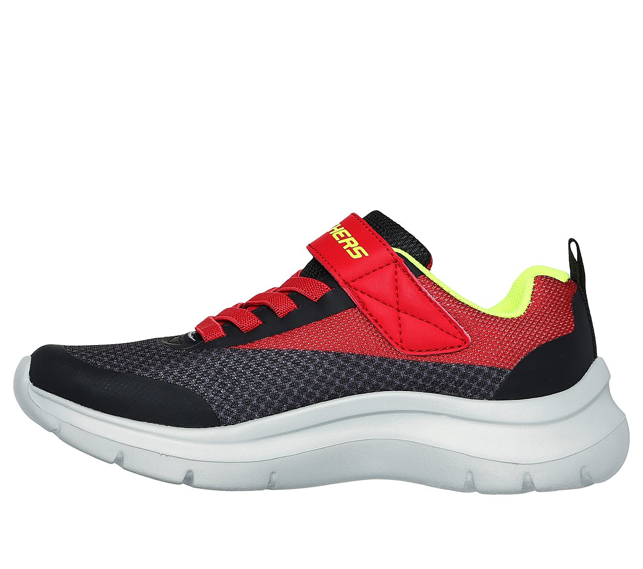 SKECH FAST - SOLAR-SQUAD, RED/BLACK Footwear Left View