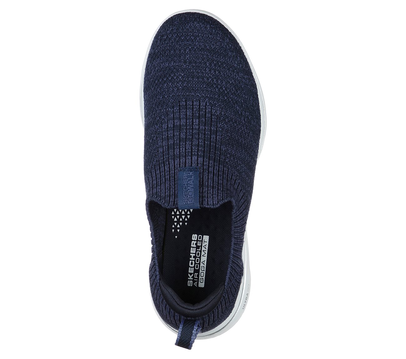 GO WALK 5 - TRENDY, NAVY/WHITE Footwear Top View