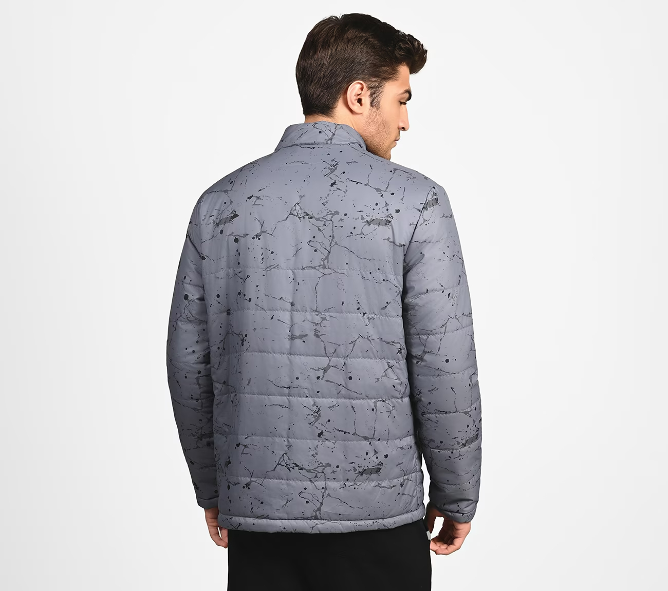 OASIS SPLATTER PUFFER, Grey Apparels Left View
