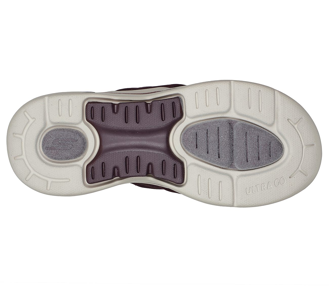 GO WALK ARCH FIT SANDAL - AST, BBURGUNDY Footwear Bottom View