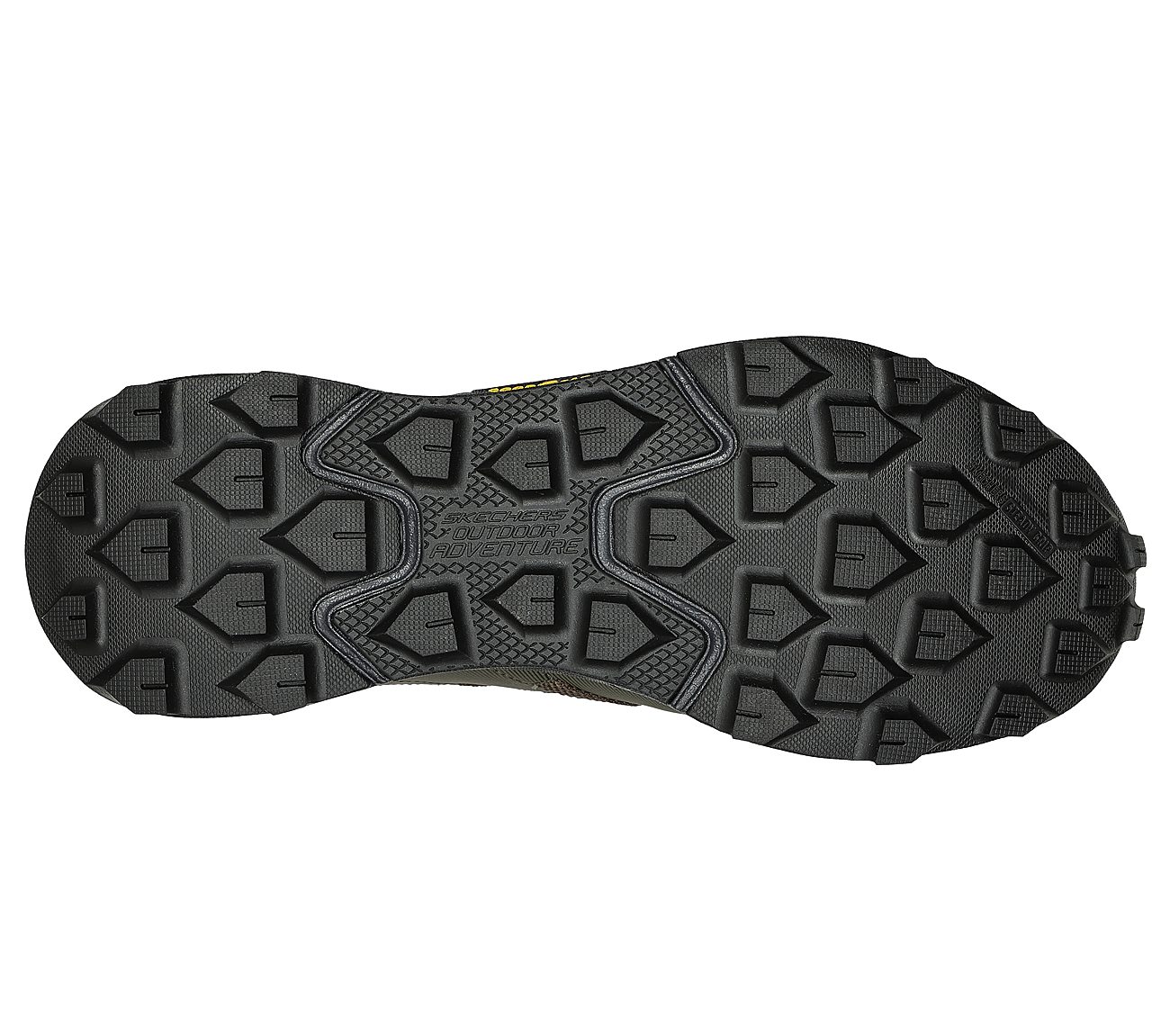 ARCH FIT GLIDE-STEP TRAIL, OLIVE/BLACK Footwear Bottom View