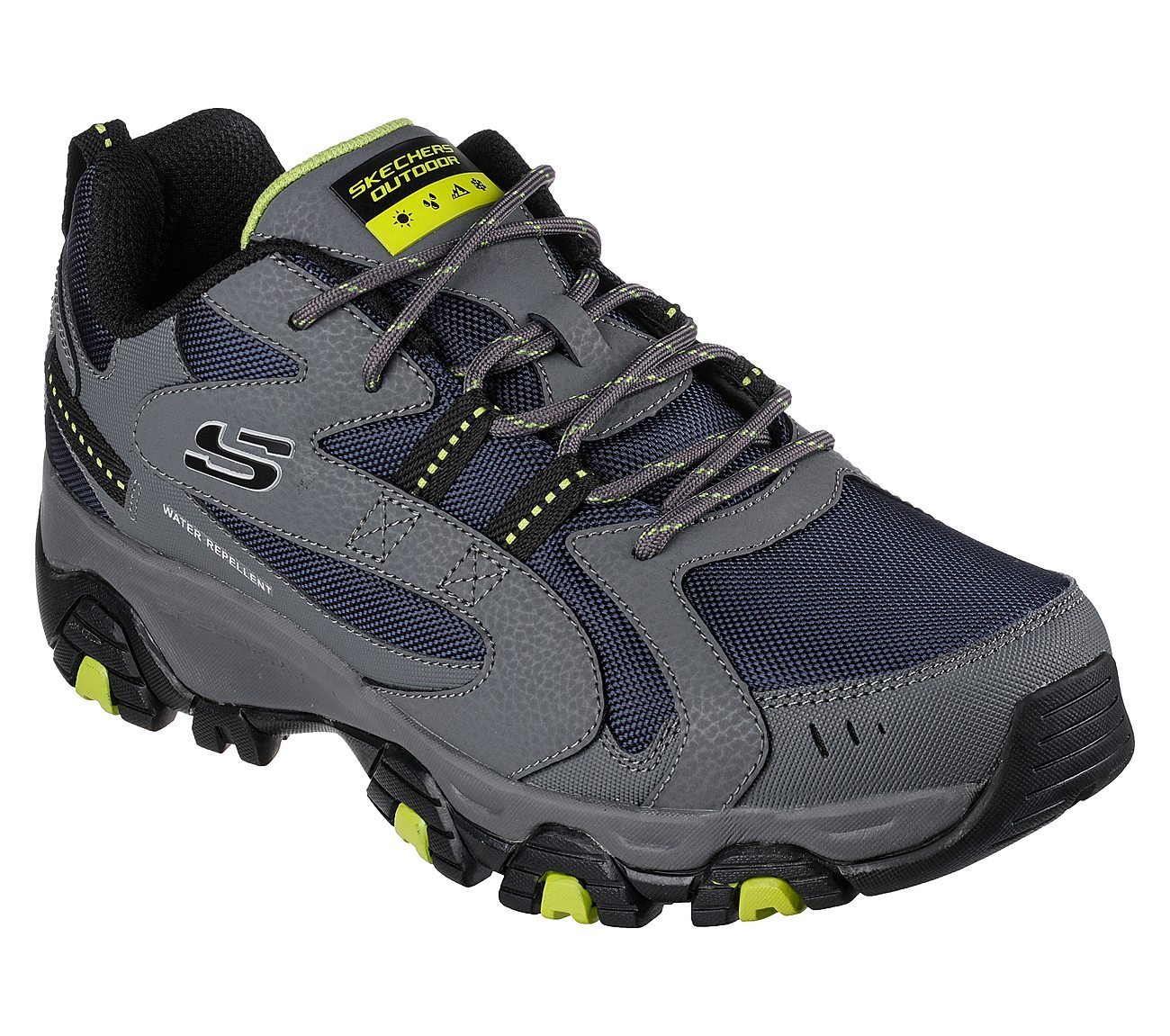 TERRABITE - TRAILBORN, NAVY/LIME Footwear Right View
