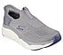 SKECHERS SLIP-INS: MAX CUSHIONING - SMOOTH, CHARCOAL/BLUE