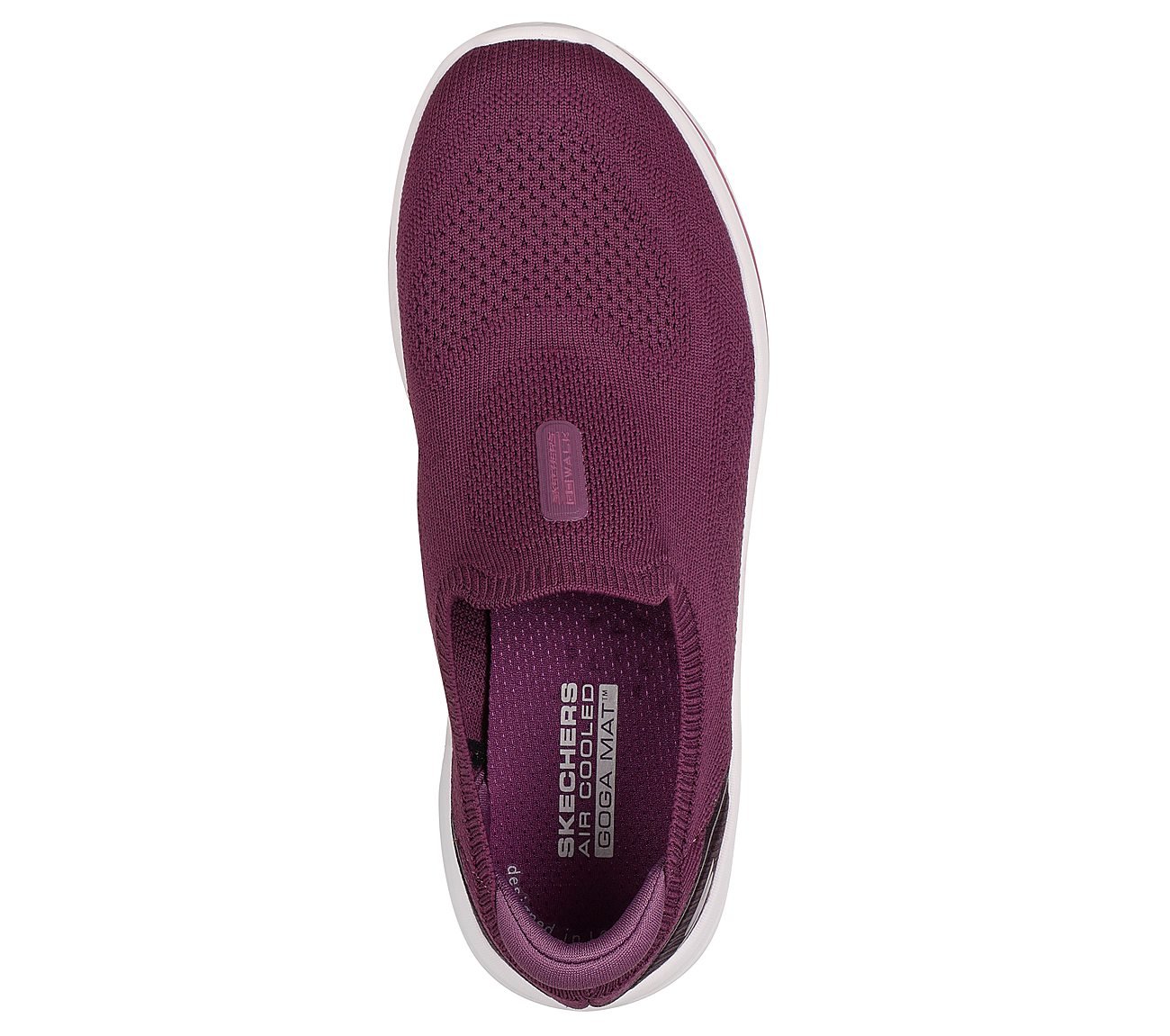 GO WALK 8 - ALEENA, BURGUNDY Footwear Top View