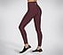 GOFLEX RIB FL HW LEGGING, BURGUNDY/PINK