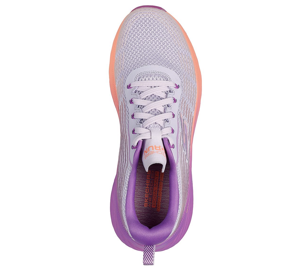 MAX CUSHIONING ELITE 2.0 - SP, PURPLE/ORANGE Footwear Top View