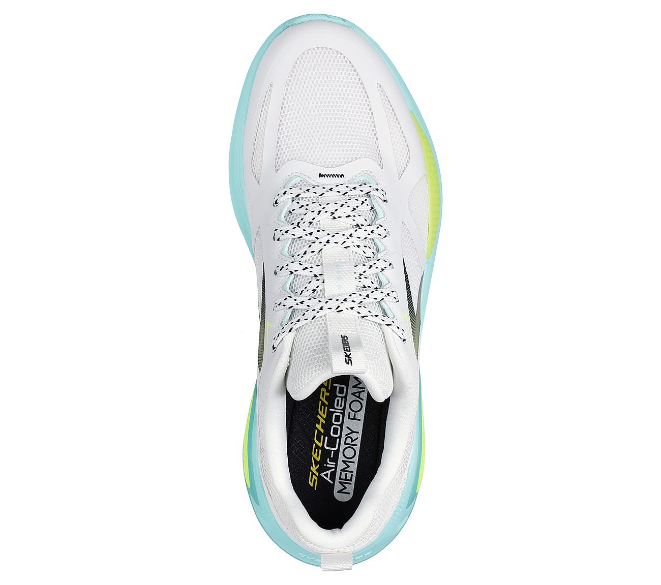 OCTUS - OVEK, WHITE/AQUA Footwear Top View
