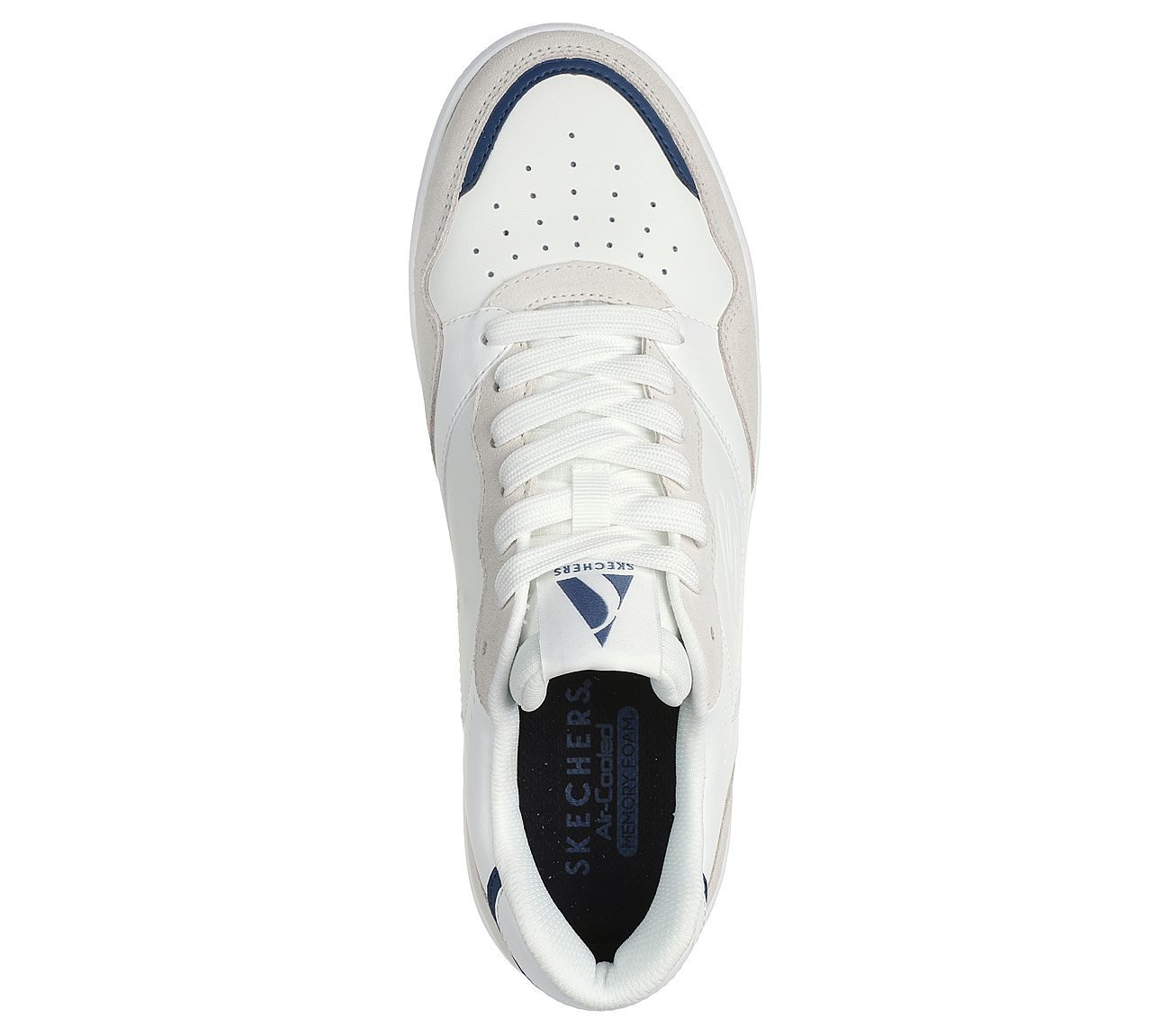 KOOPA - VOLLEY LOW LIFESTYLE, WHITE/NAVY Footwear Top View