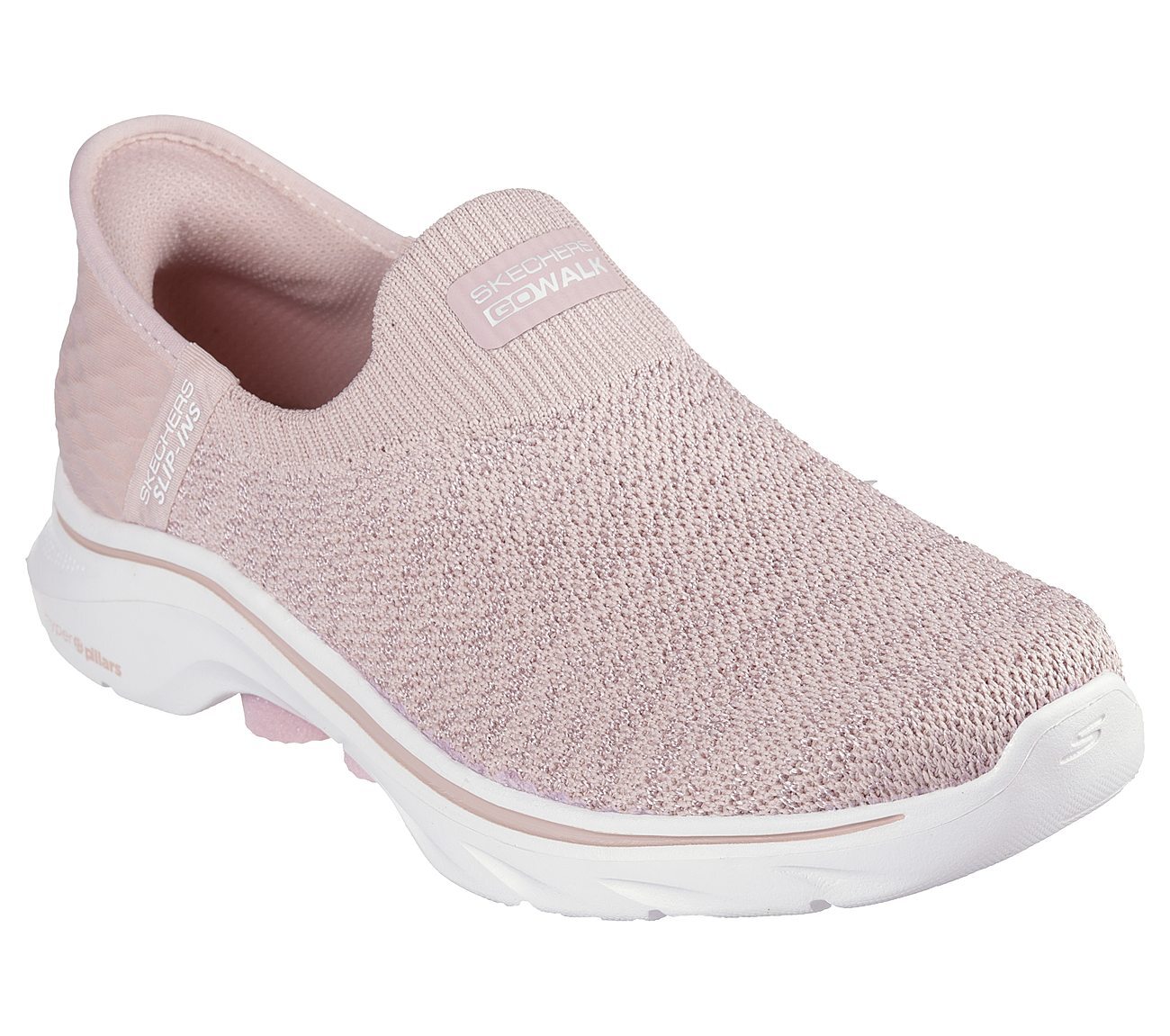 SKECHERS SLIP-INS: GO WALK 7 - SPRINGTIME, LT.PINK Footwear Right View
