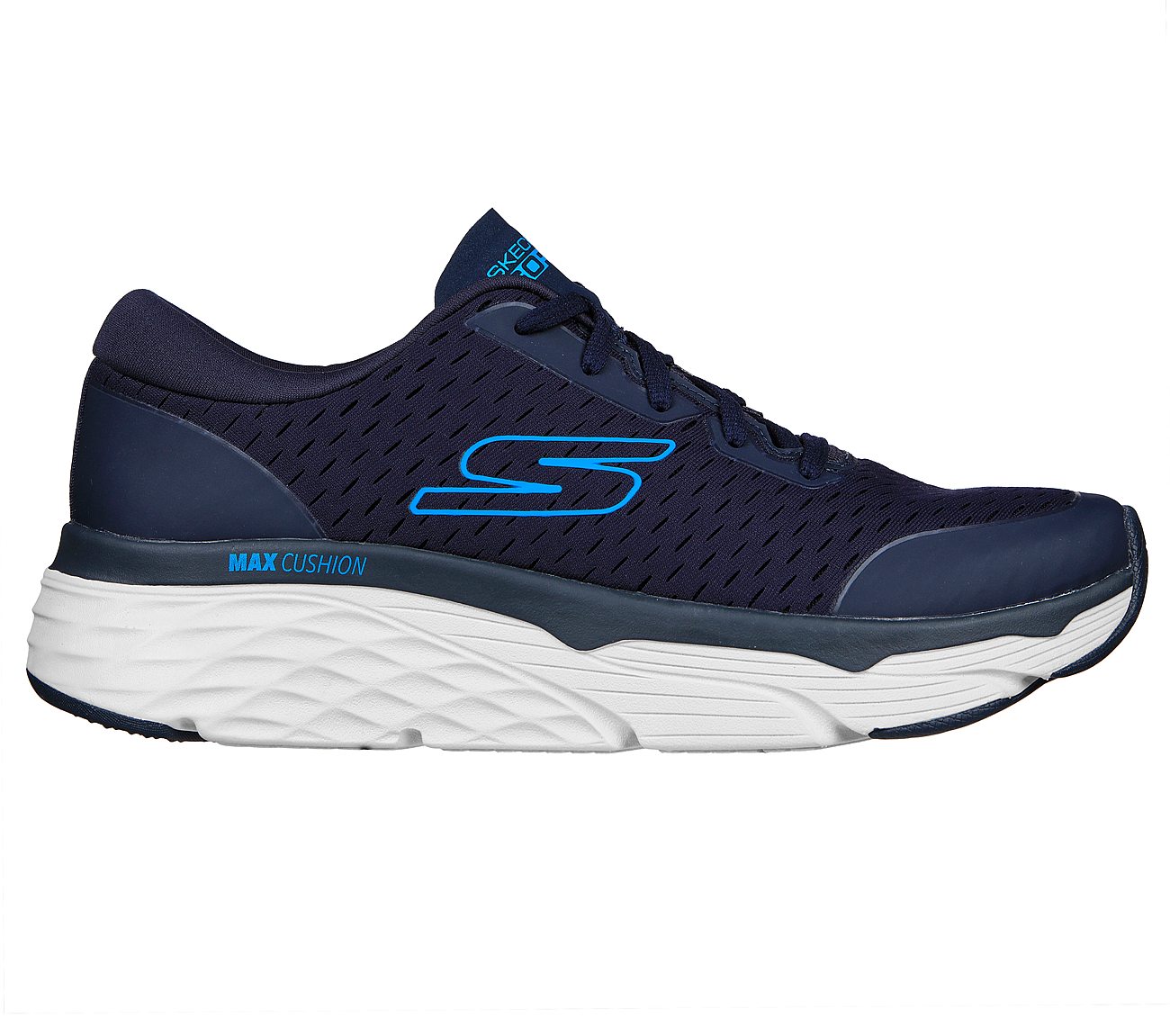 MAX CUSHIONING ELITE -AVIDITY, NAVY/BLUE Footwear Lateral View