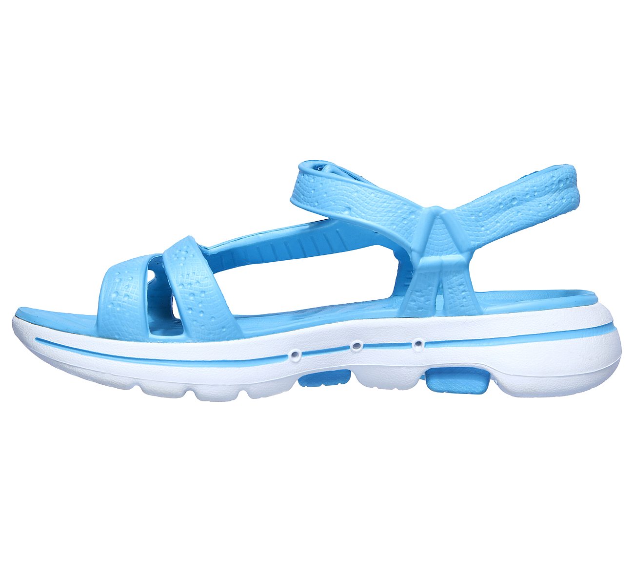 GO WALK 5 FOAMIES - TAHITI, BLUE Footwear Left View