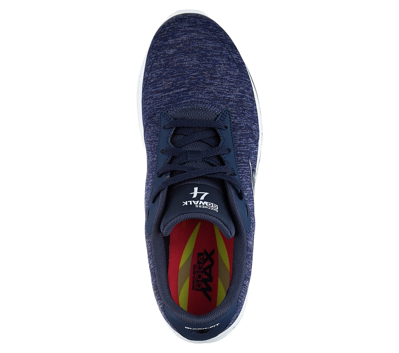 GO WALK 4 - SERENITY, NAVY/WHITE Footwear Top View