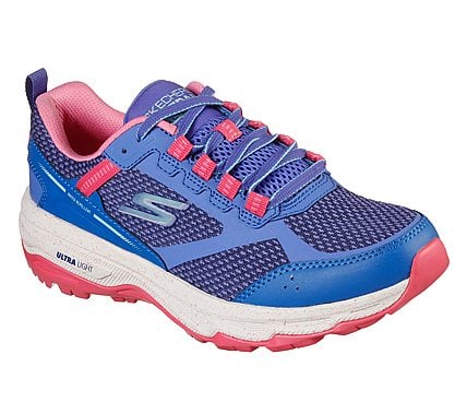 GO RUN TRAIL ALTITUDE-NEW ADV, BLUE/PINK Footwear Lateral View