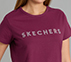 CREW NECK DIAMONTE T-SHIRT, BURGUNDY/PINK
