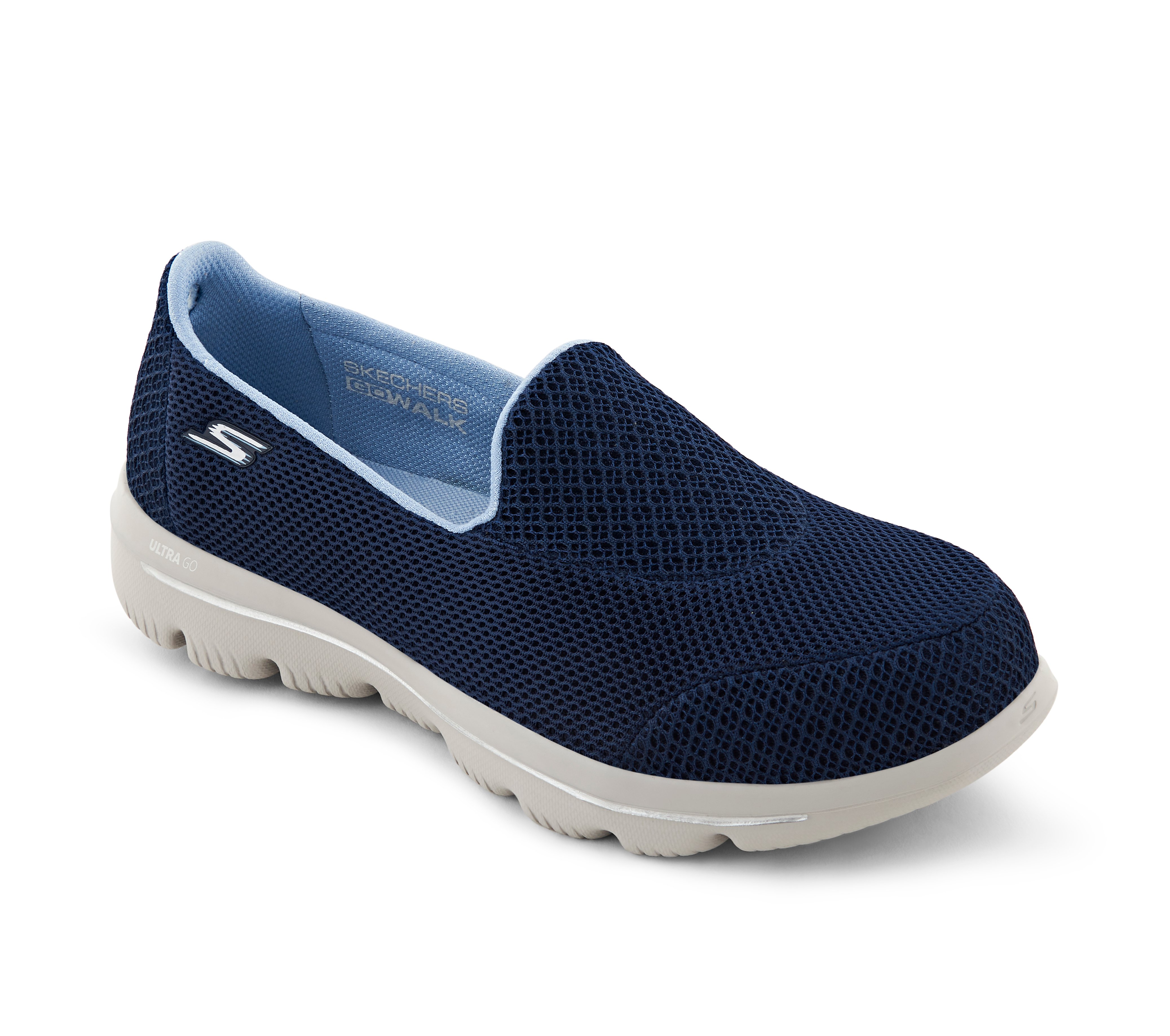 GO WALK EVOLUTION ULTRA-INTER, NAVY/GREY Footwear Lateral View