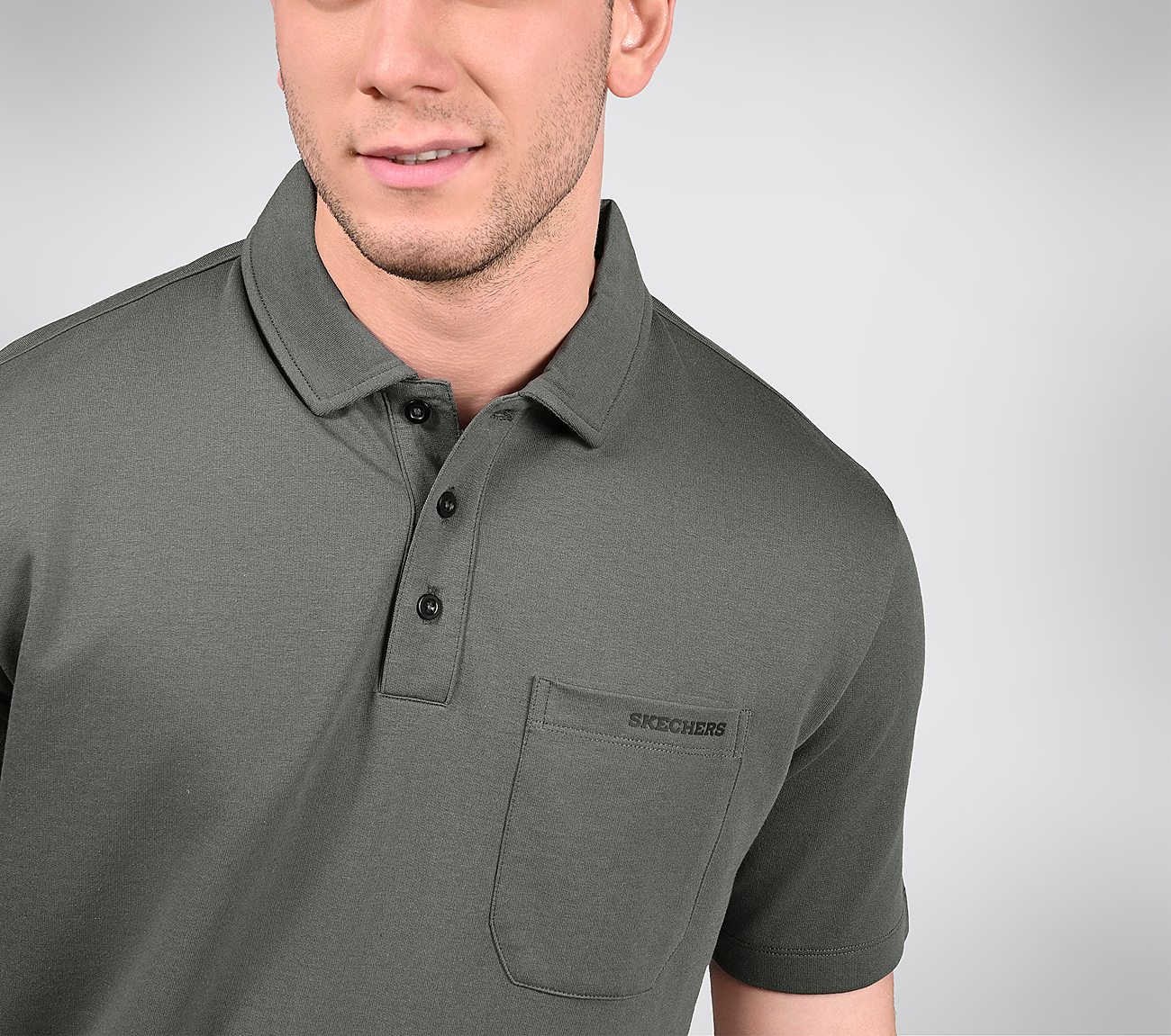 EARTH TERRY POLO, PURPLE/GREY Apparels Right View