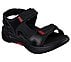 GO WALK ARCH FIT SANDAL-MISSI, BLACK/RED Footwear Lateral View