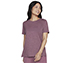 GODRI STRIDE T-SHIRT, DARK MAUVE Apparels Lateral View