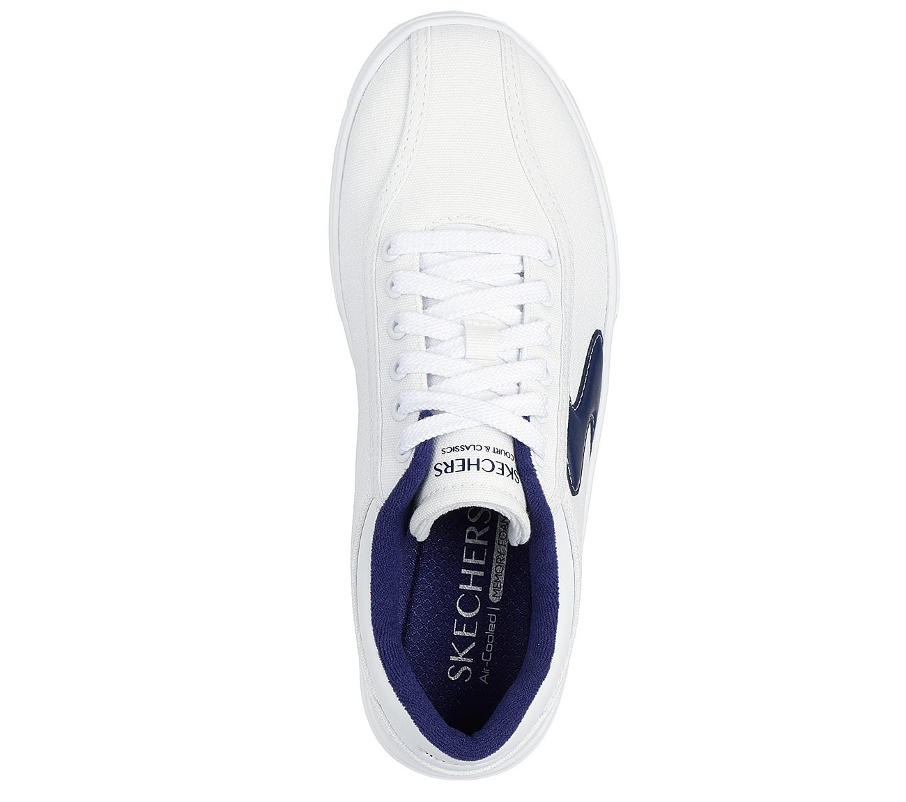 EDEN LX, WHITE/NAVY Footwear Top View