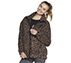 BOBS SPOT PRINT SHERPA JACKET, BROWN/MULTI Apparels Lateral View