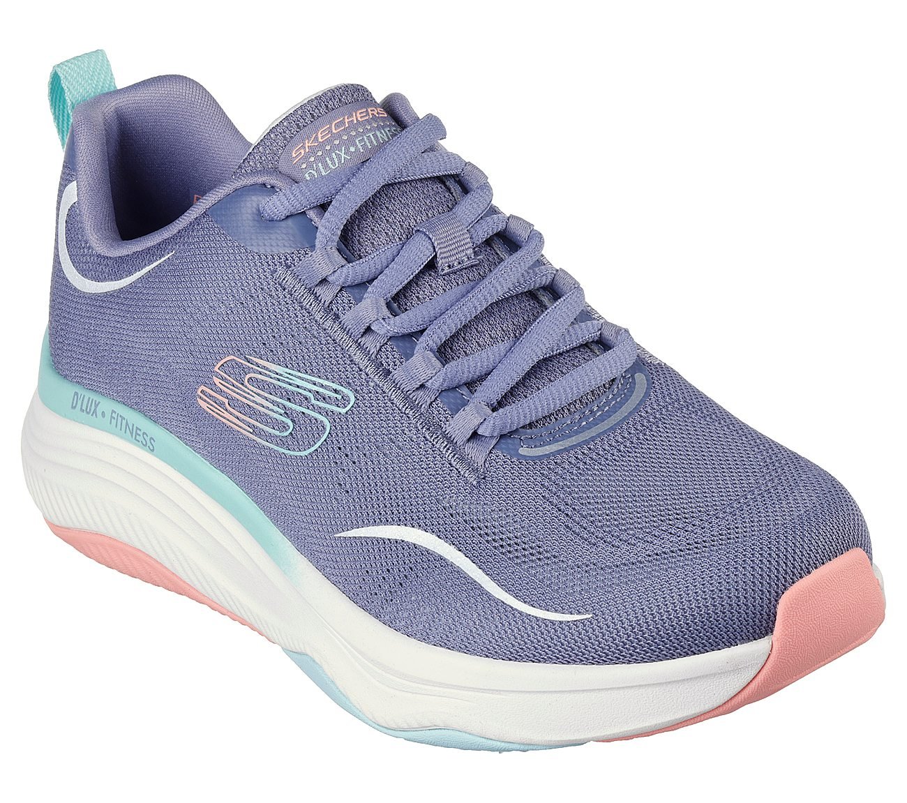 RELAXED FIT: D'LUX FITNESS, SLATE/PINK Footwear Right View
