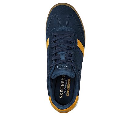 ZINGER-WILDVIEW, NAVY/YELLOW Footwear Top View