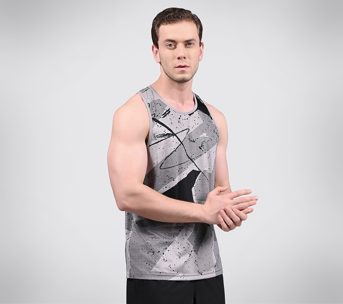 FIRFLY AOP TANK, WHITE/GREY/BLUE Apparels Bottom View