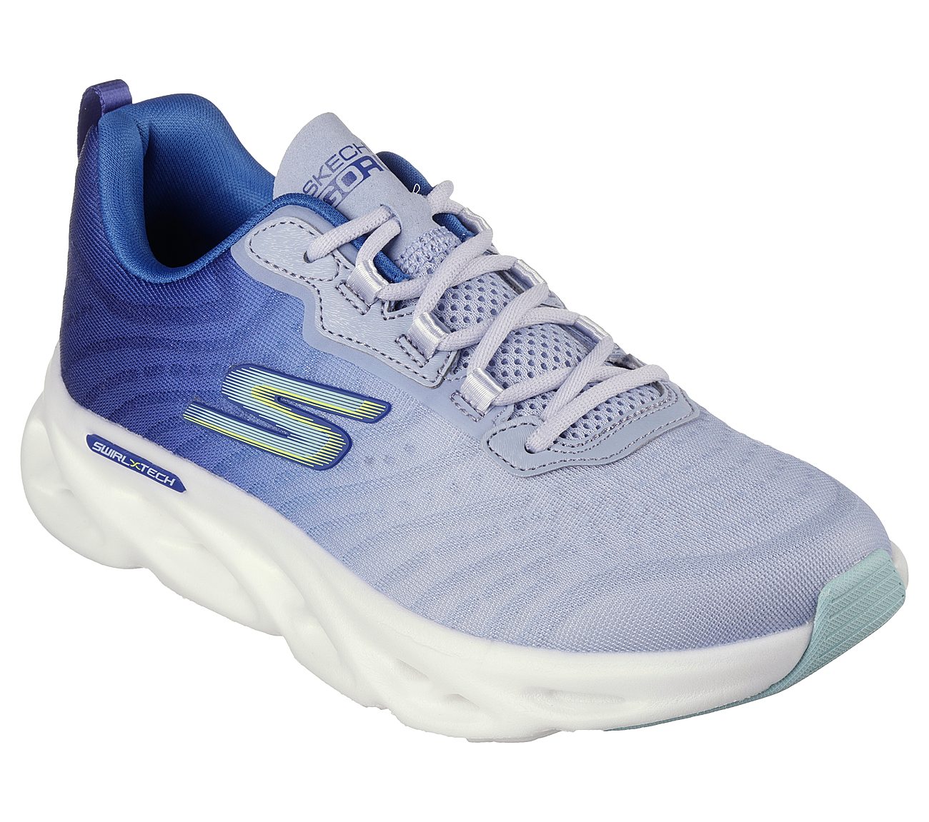 GO RUN SWIRL TECH SPEED, BLUE/LIGHT BLUE Footwear Right View