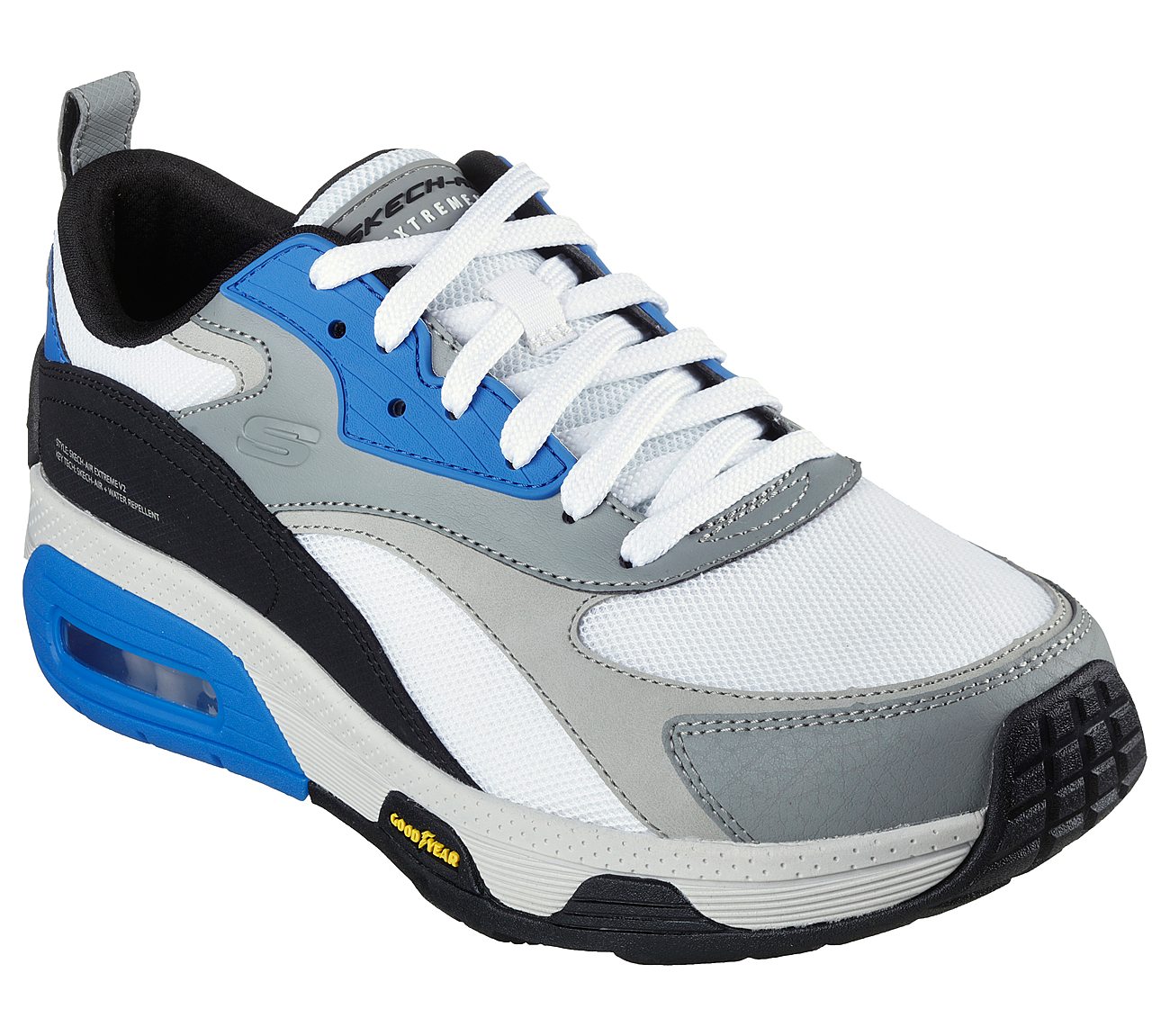 SKECH-AIR EXTREME V2, WHITE/BLACK/BLUE Footwear Right View