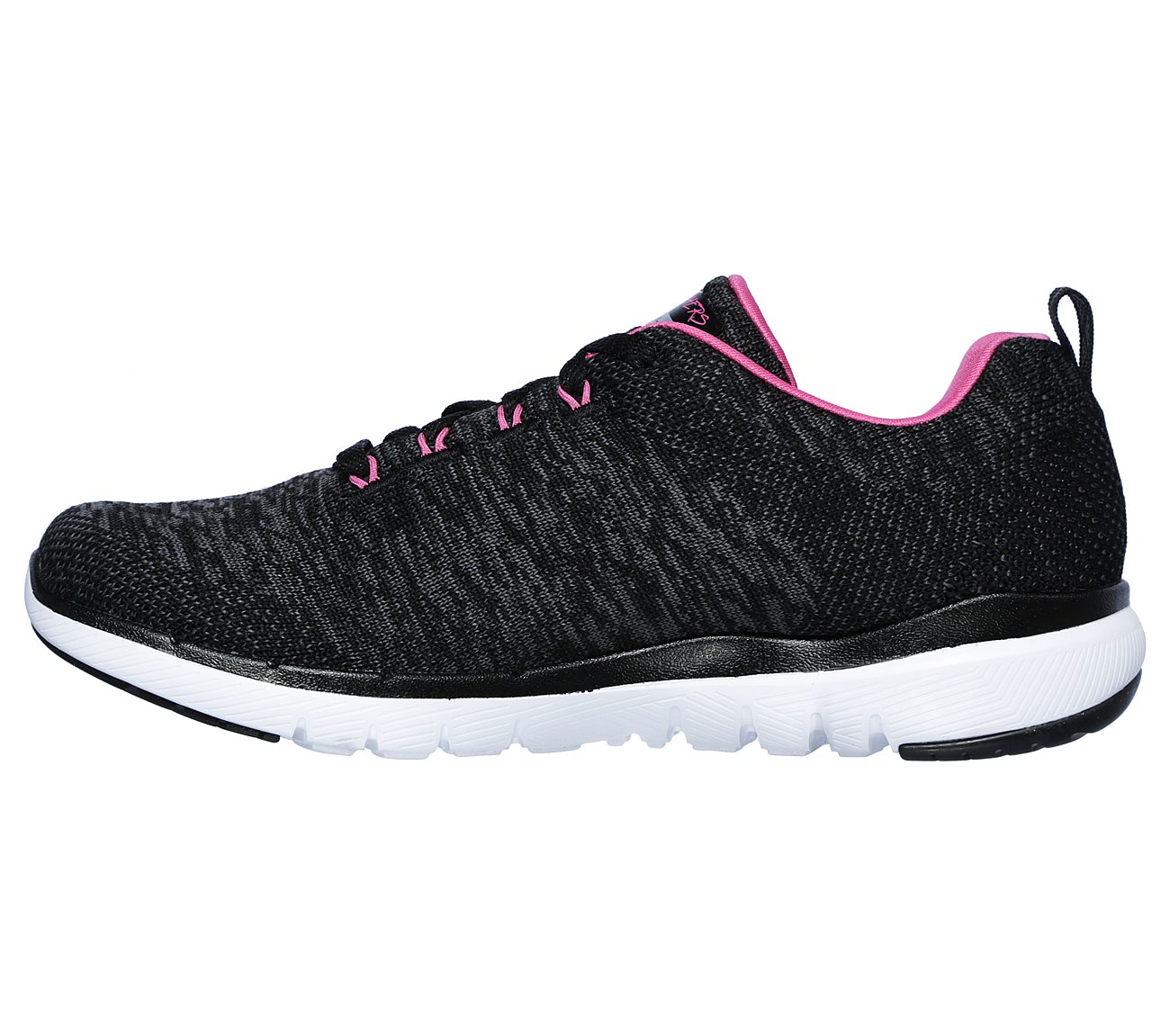 FLEX APPEAL 3, BLACK/HOT PINK Footwear Left View