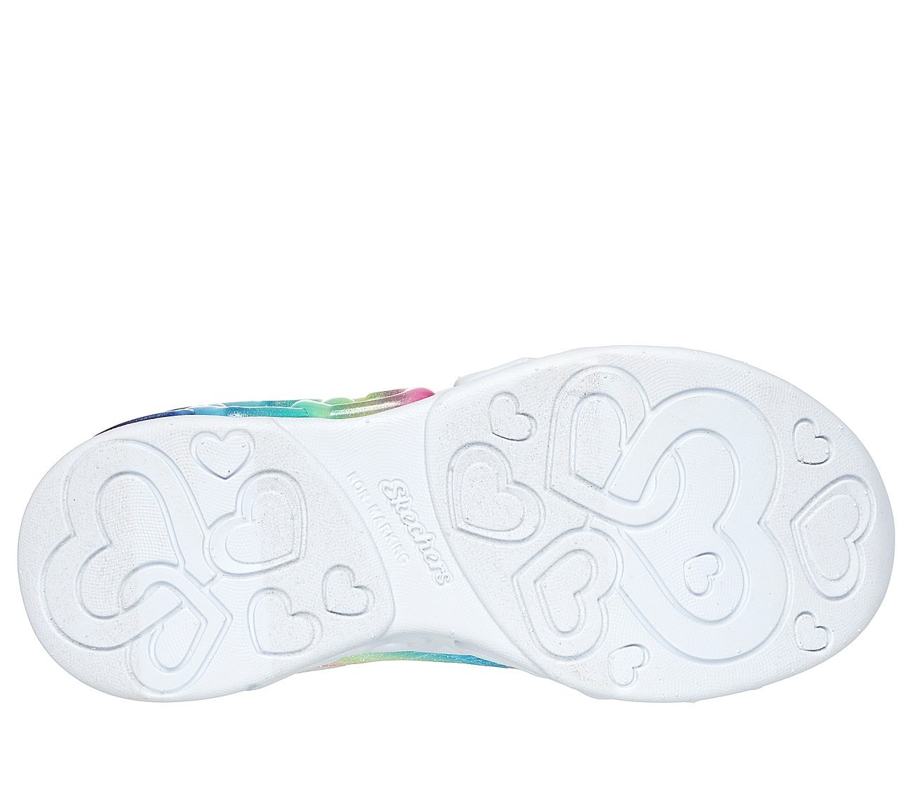 INFINITE HEART LIGHTS - ETERN, SILVER/MULTI Footwear Bottom View
