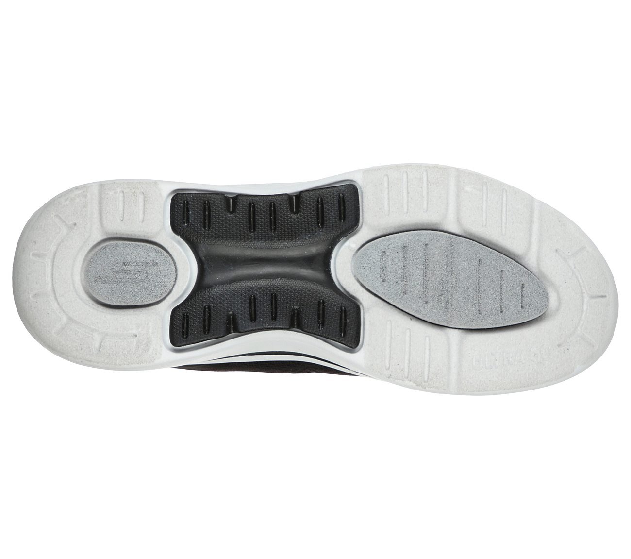 GO WALK ARCH FIT-MOTION BREEZ, BLACK/WHITE Footwear Bottom View