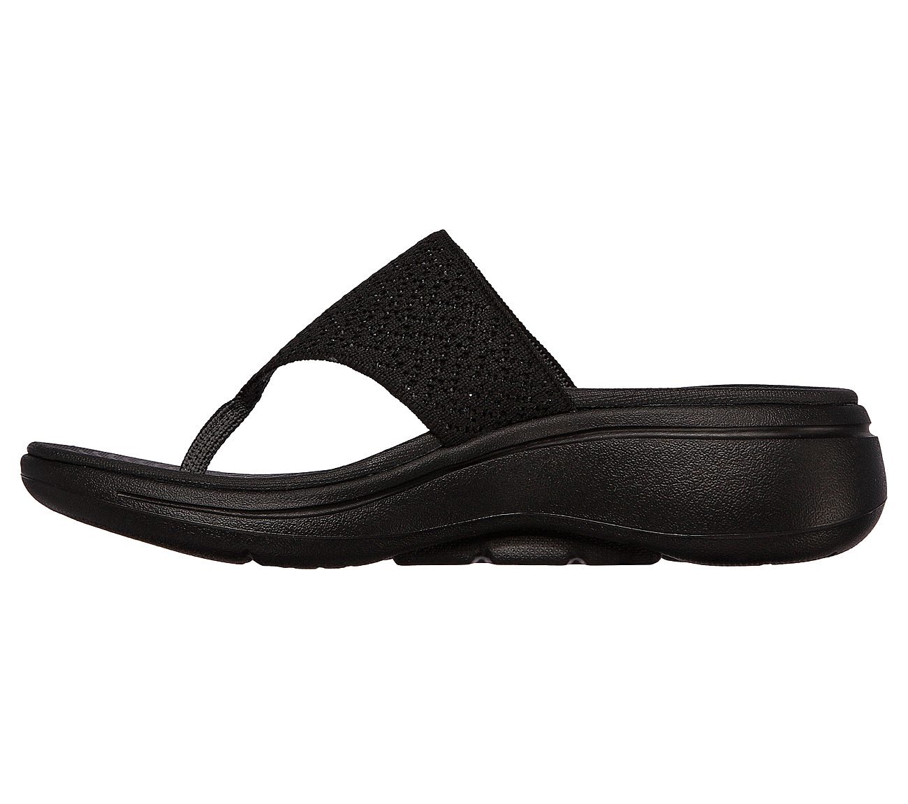 Skechers go sales walk sandals black