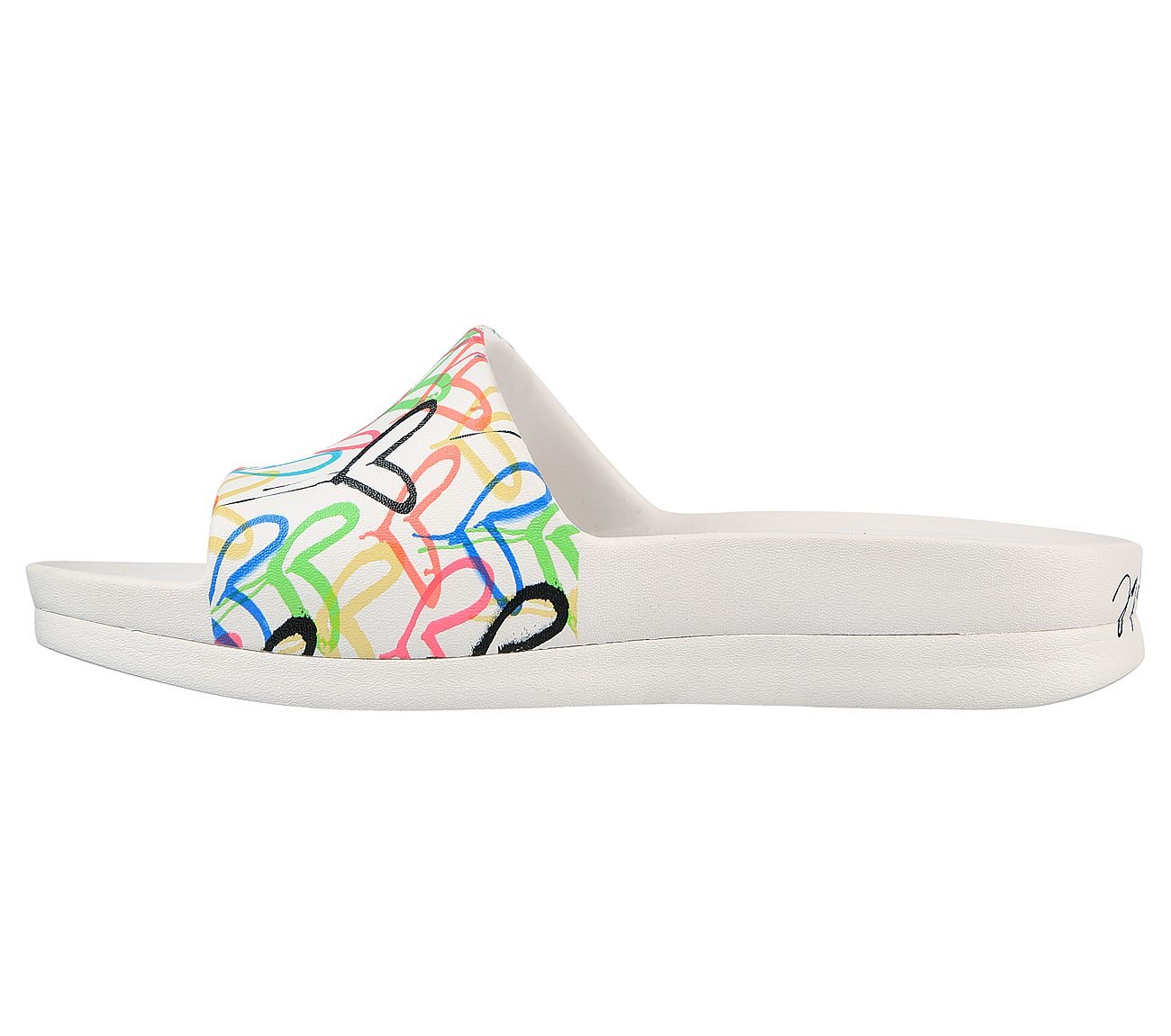 CALI CHARM - TRUST LOVE, WHITE/MULTI Footwear Left View