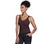 GOSCULPT V NECK TANK, BURGUNDY/BROWN