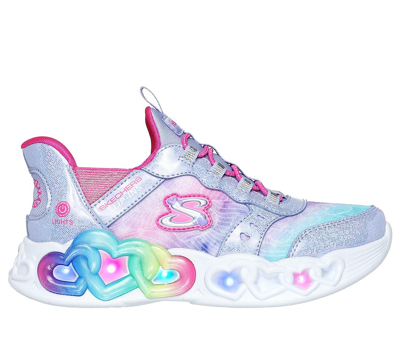 INFINITE HEART LIGHTS - ETERN, LAVENDER/MULTI Footwear Right View