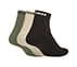3PK MENS JACQUARD HALF TERRY ANKLE, BLACK/OLIVE