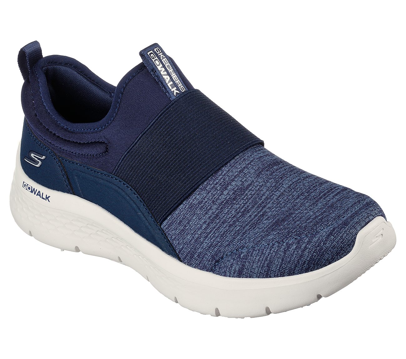 GO WALK FLEX - VASANTI, NAVY/WHITE Footwear Lateral View