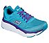 MAX CUSHIONING ELITE- SPARK, TURQUOISE/PURPLE Footwear Lateral View