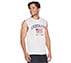 FLAG MUSCLE TANK, WWWHITE