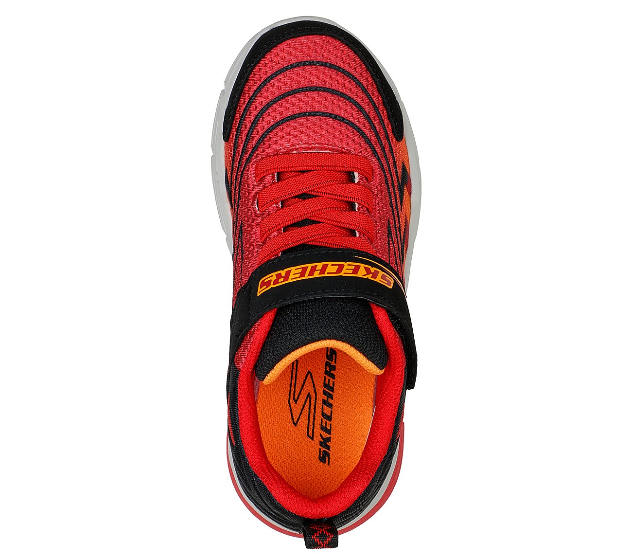 VECTOR-MATRIX - VOLTRONIK, RED/BLACK Footwear Top View