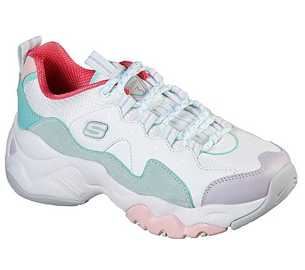 D'LITES 3.0 - MOON VISIONS, WHITE/MINT Footwear Lateral View