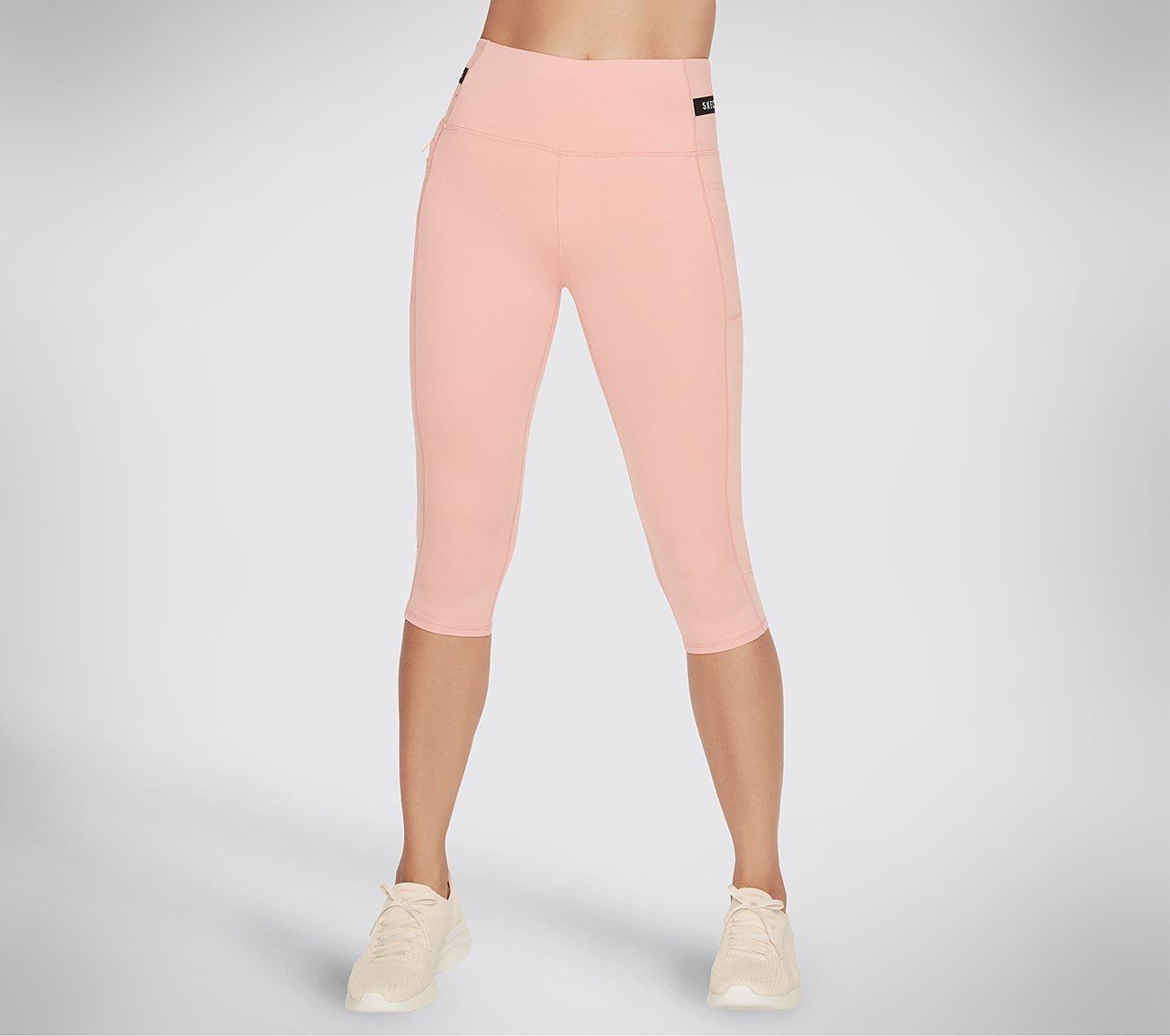 GOSTRETCH CAPRI, CORAL/LIME Apparels Lateral View