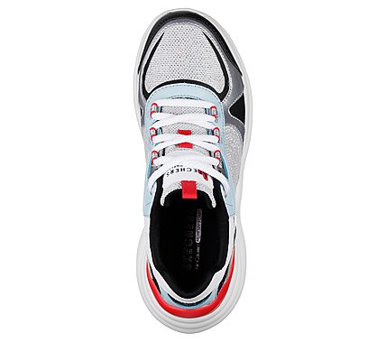 SOLEI ST.-GROOVILICIOUS, BLACK/WHITE/RED Footwear Top View